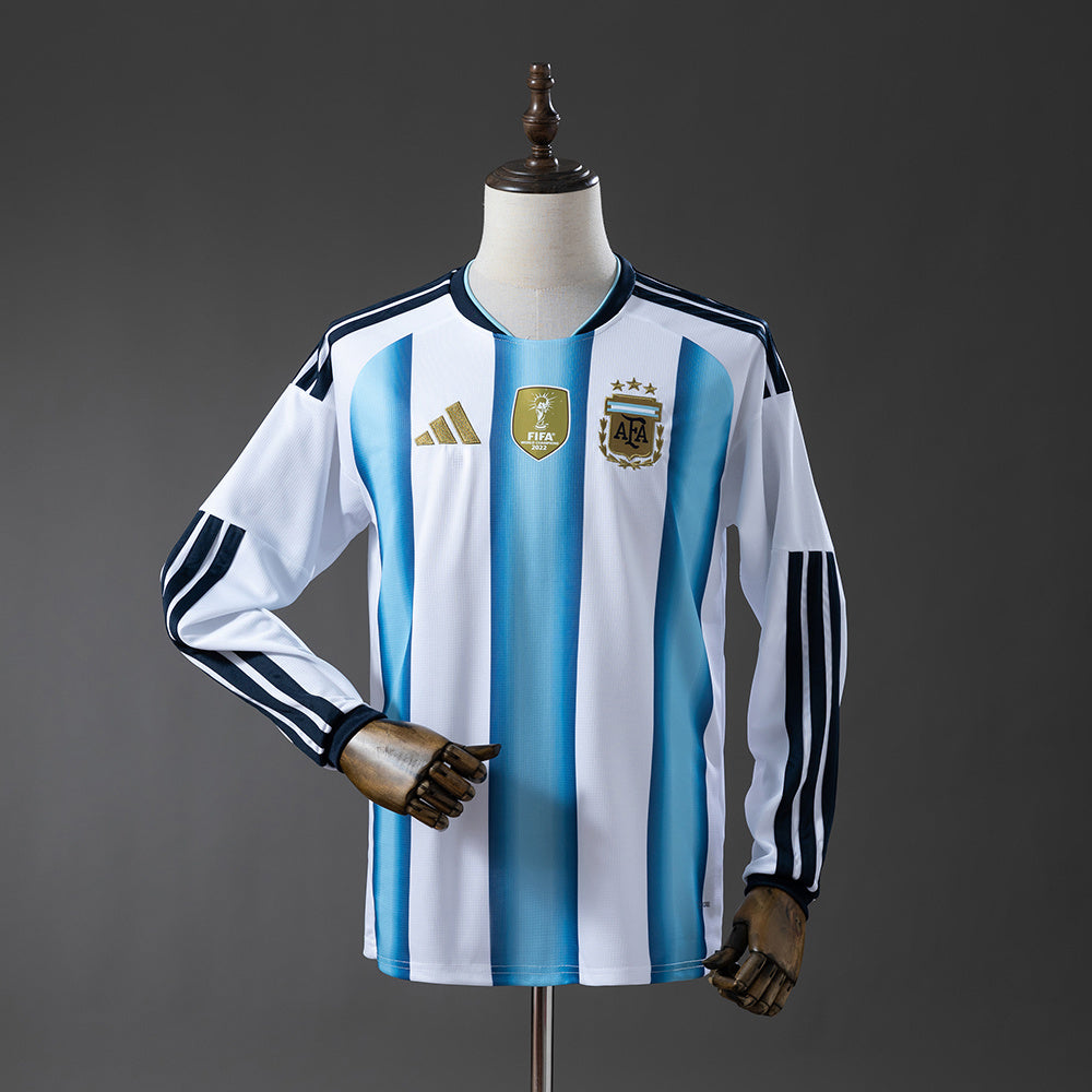 Argentina 2026 Home Long-Sleeve Jersey Fan Version