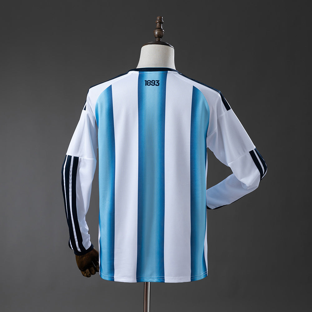 Argentina 2026 Home Long-Sleeve Jersey Fan Version