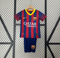 KIDS BARCELONA RETRO 2013-14 JERSEY KIT FAN VERSION