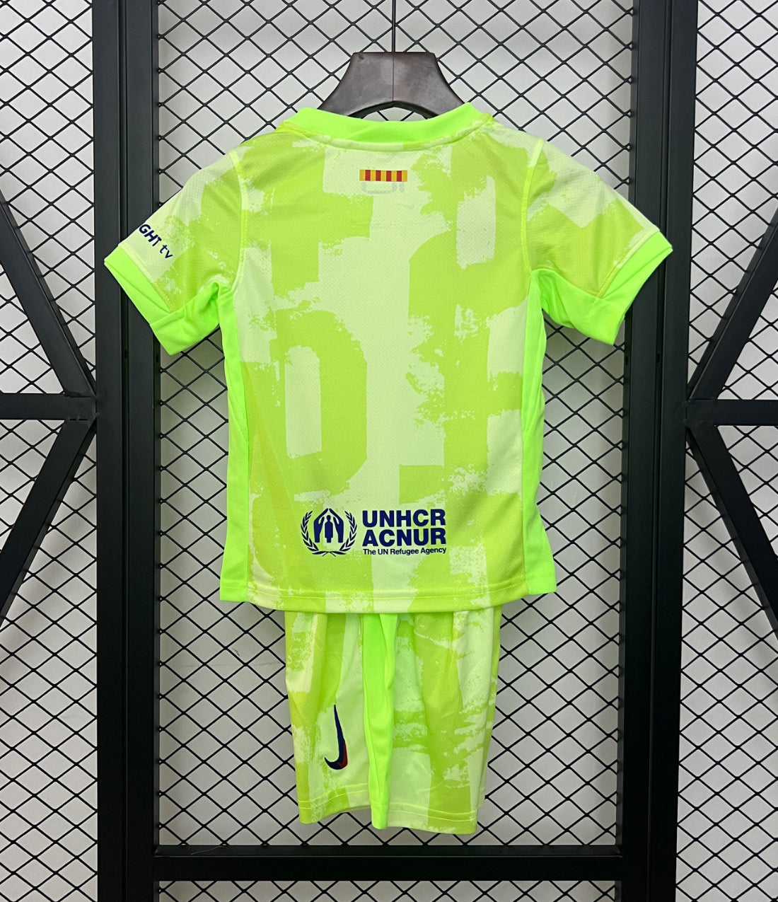 KIDS BARCELONA 2024-25 THIRD AWAY JERSEY KIT FAN VERSION