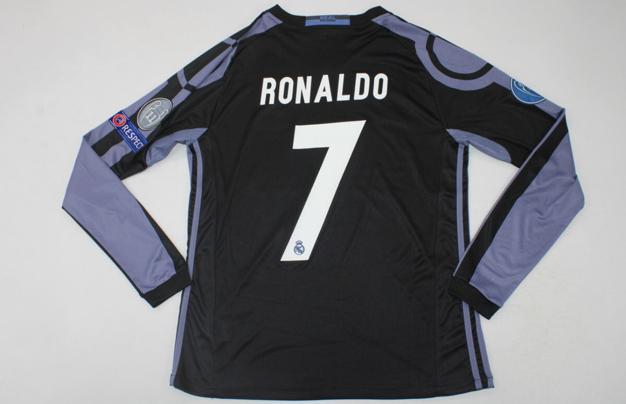 RETRO REAL MADRID 2016-17 THIRD AWAY JERSEY LONG SLEEVE