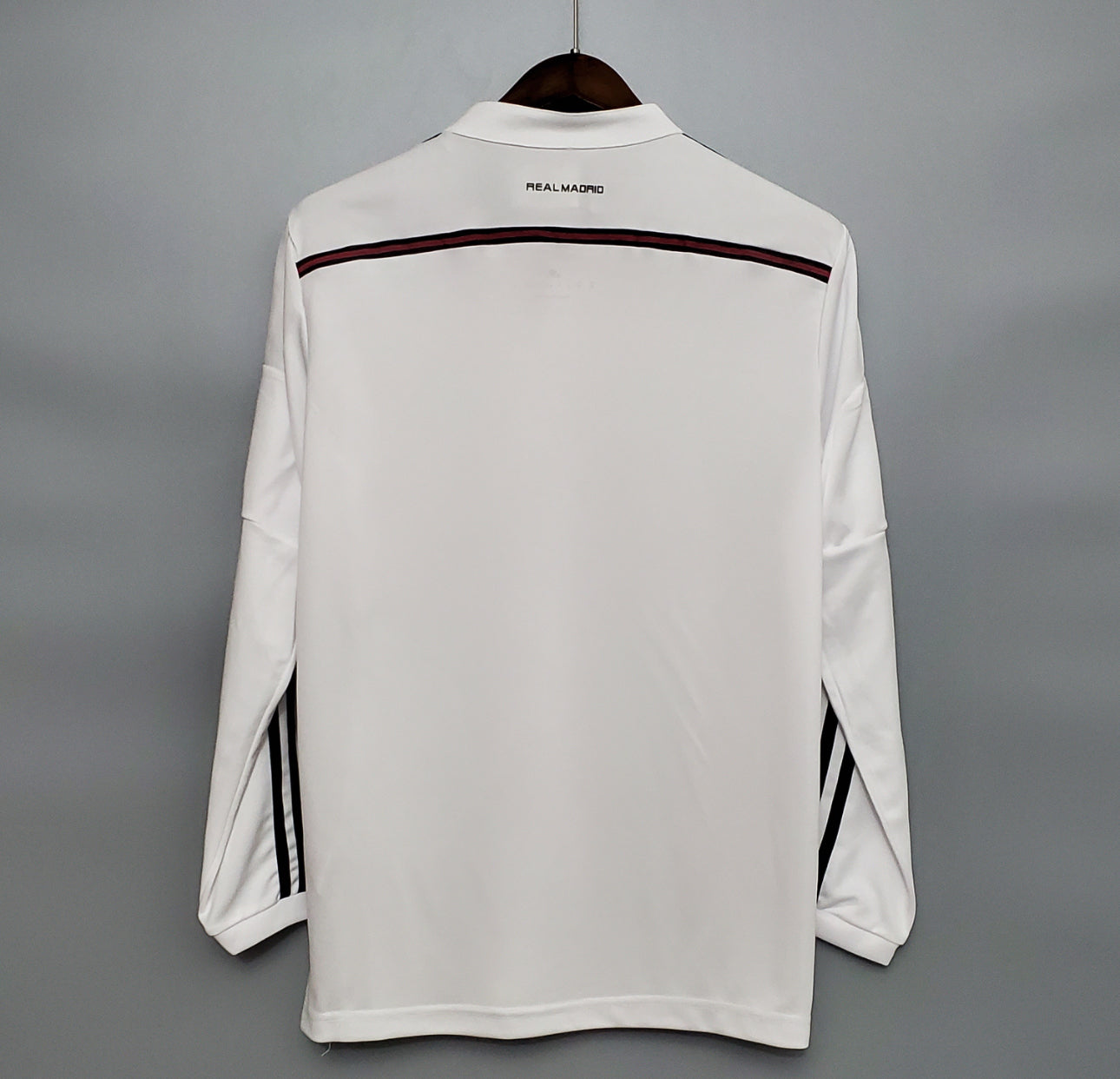 RETRO REAL MADRID 2014-15 HOME JERSEY LONG SLEEVE FAN VERSION