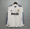 RETRO REAL MADRID 2010-11 LONG SLEEVE HOME JERSEY FAN VERSION