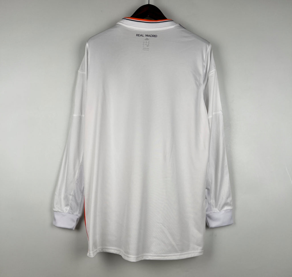 RETRO REAL MADRID 2013-14 HOME JERSEY LONG SLEEVE FAN VERSION