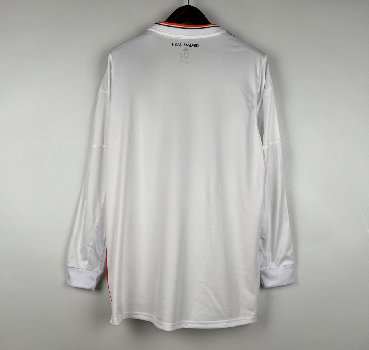 RETRO REAL MADRID 2013-14 HOME JERSEY LONG SLEEVE FAN VERSION