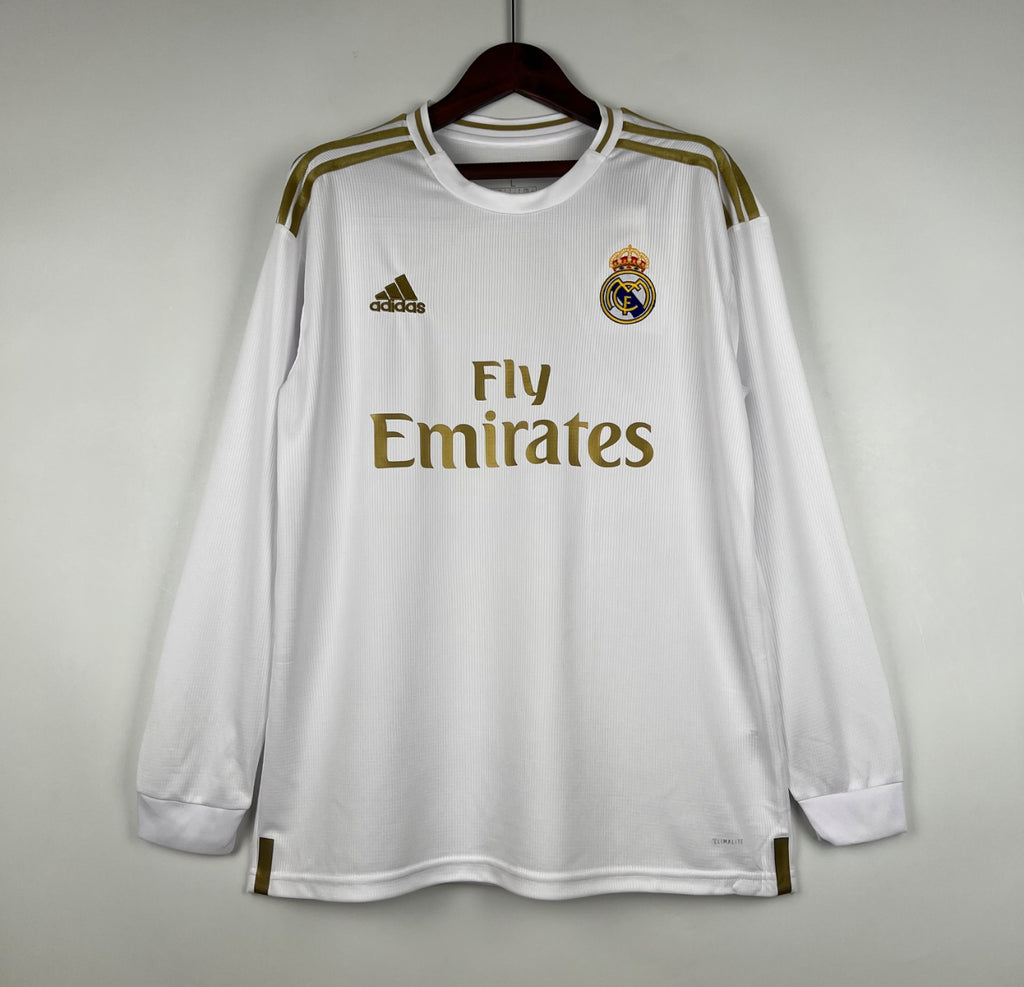 REAL MADRID 2019-20 HOME JERSEY SHORT SLEEVE AND LONG SLEEVE FAN VERSION