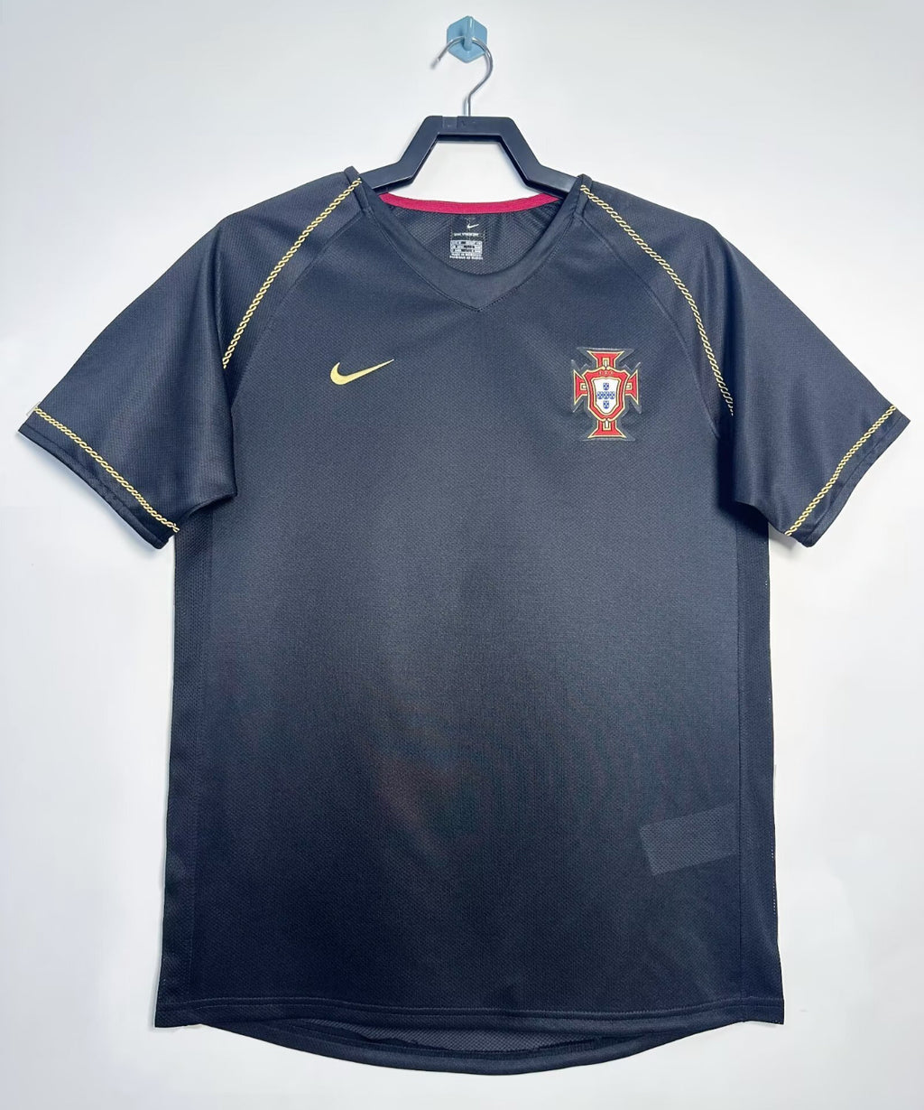 RETRO 2006 PORTUGAL BLACK JERESEY