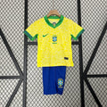 2024 Kids Brazil Jersey Kit Fan Version