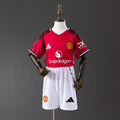 Manchester United 2025/26 Home Kids Kit Jersey Fan Version