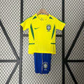 Kids Brazil 2002 Home Jersey Kit Fan Version