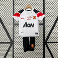 Kids Manchester United 2010/11 Champions League Away Jersey Kit Fan Version