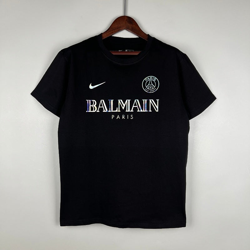 2023/24 PSG Cotton T-Shirt Black