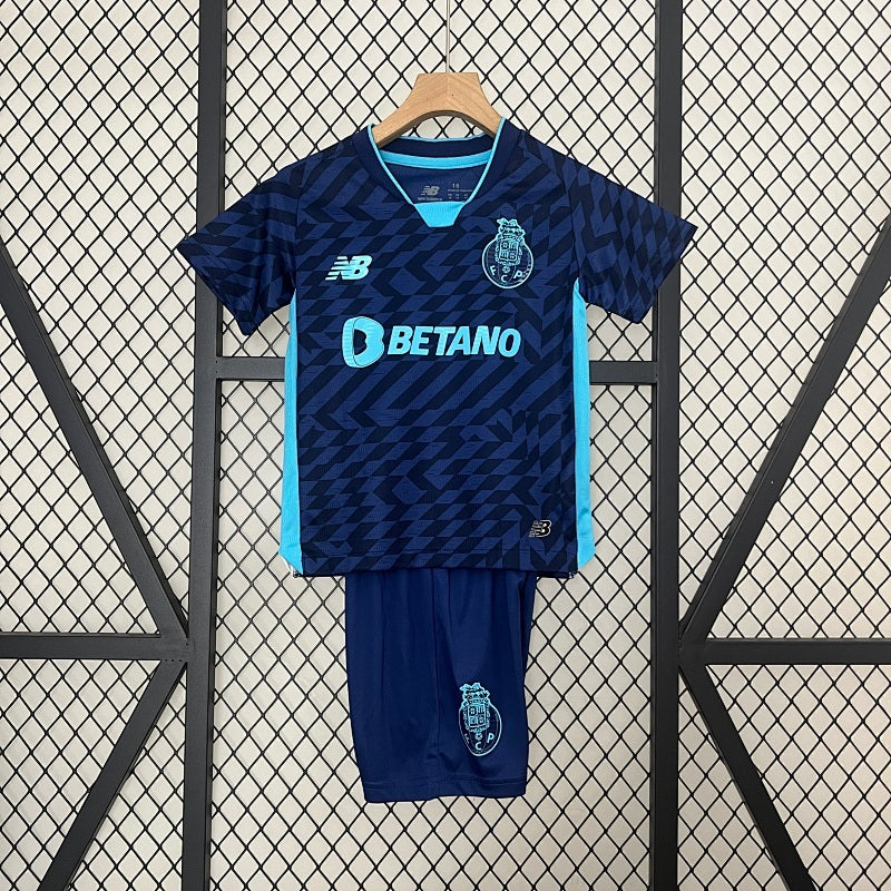 2024/25 Kids Porto Third Away Jersey Kit Fan Version