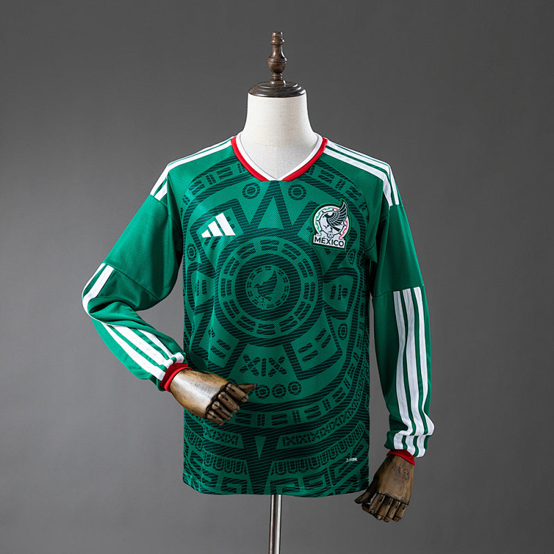 Mexico 2026 Home Long-Sleeve Jersey Fan Version