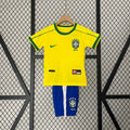 Kids Brazil 1998 Home Jersey Kit