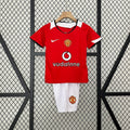 Kids Manchester United 2005/06 Home Jersey Kit Fan Version