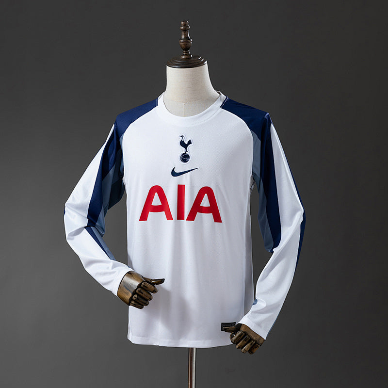 Tottenham Hotspur 2025/26 Home Long Sleeve Jersey Fan Version