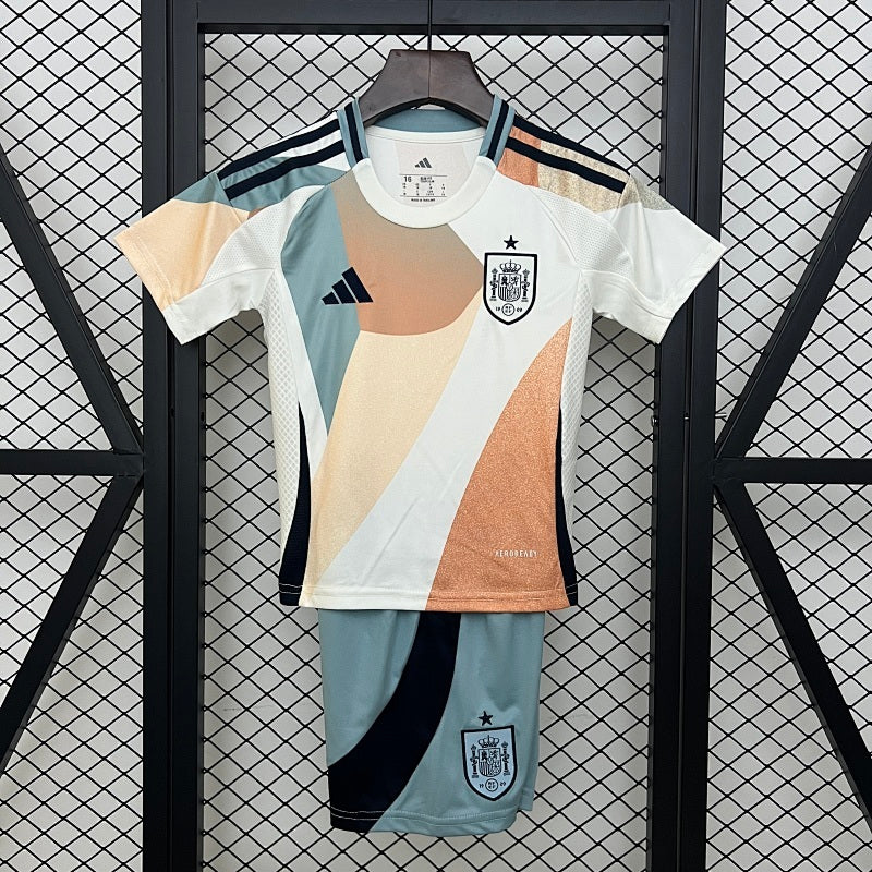 2025 Kids Spain Away Jersey Kit Fan Version