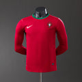 Portugal 2012 Home Long Sleeve Player Version Retro Jersey