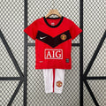 Kids Manchester United 2009/10 Home Jersey Kit Fan Version