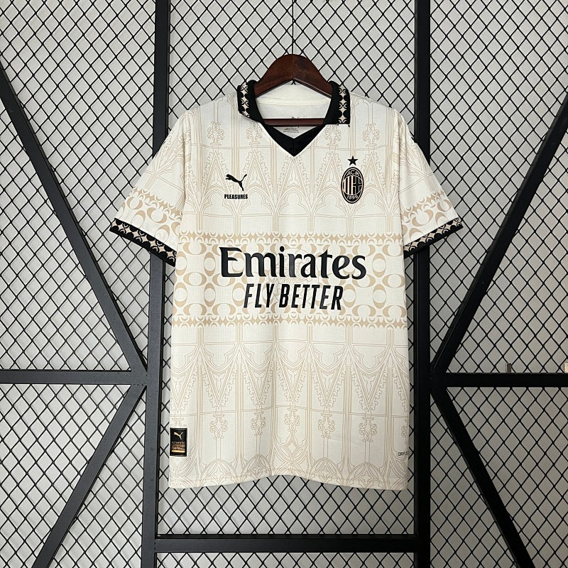2023/24 AC Milan Beige Jersey Fan Version