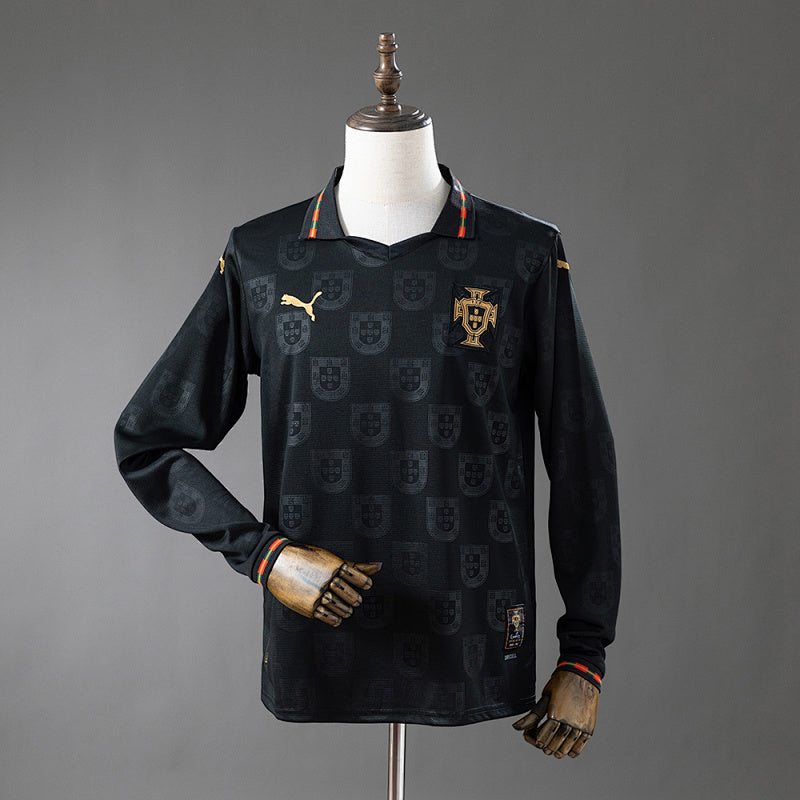 Portugal 2026 Special Edition - Black Panther Long-Sleeve Jersey Fan Version