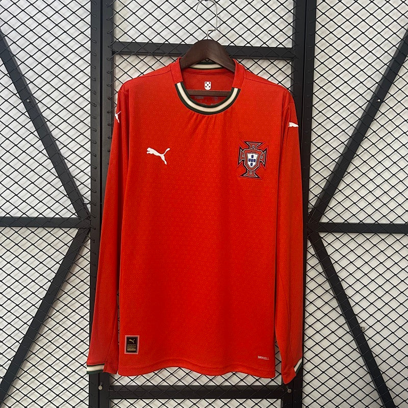 2025 Long Sleeve Portugal Home Fan Version