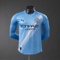 Manchester City 2025/26 Home Long-Sleeve Player Version Jersey