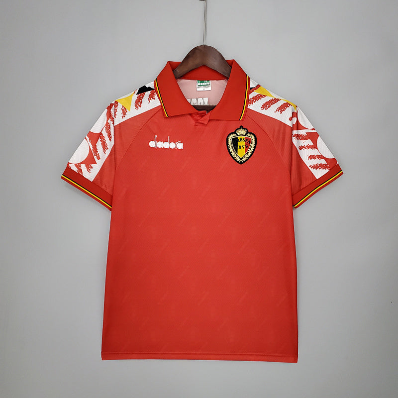 Retro 1995 Belgium Home Jersey Fan Version