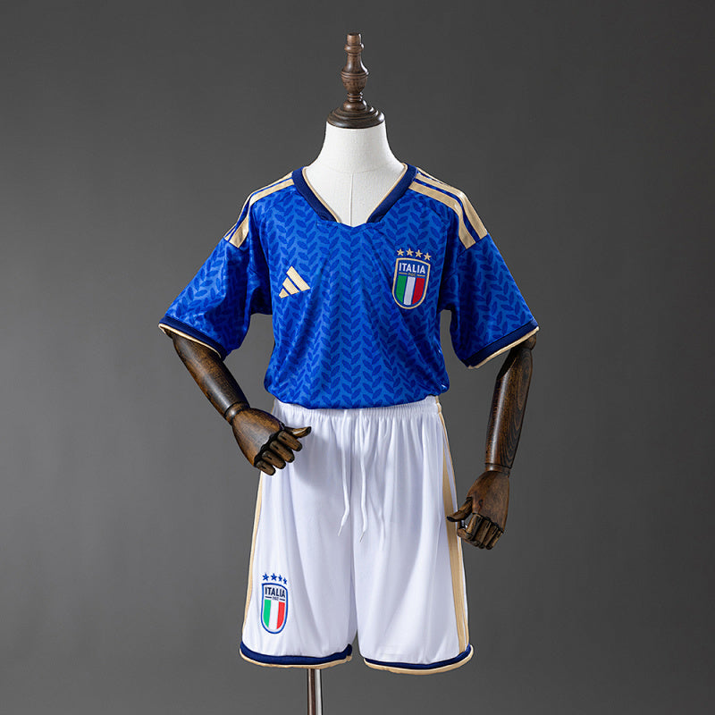 Italy 2026 Home Kids Kit Jersey Fan Version