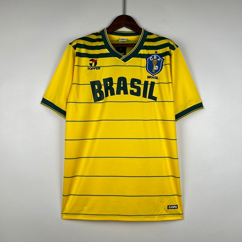 Retro Brazil 1984 Home Jersey Fan Version
