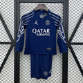 2024/25 Kids PSG 4th Away Jersey Kit Fan Version
