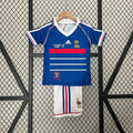Kids France 1998 Home Jersey Kit Fan Version