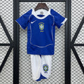 Kids Brazil 2004 Away Jersey Kit