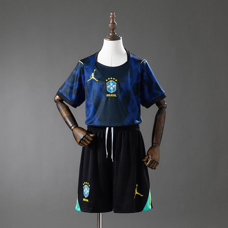 Brazil 2026 Away Kids Kit Jersey Fan Version