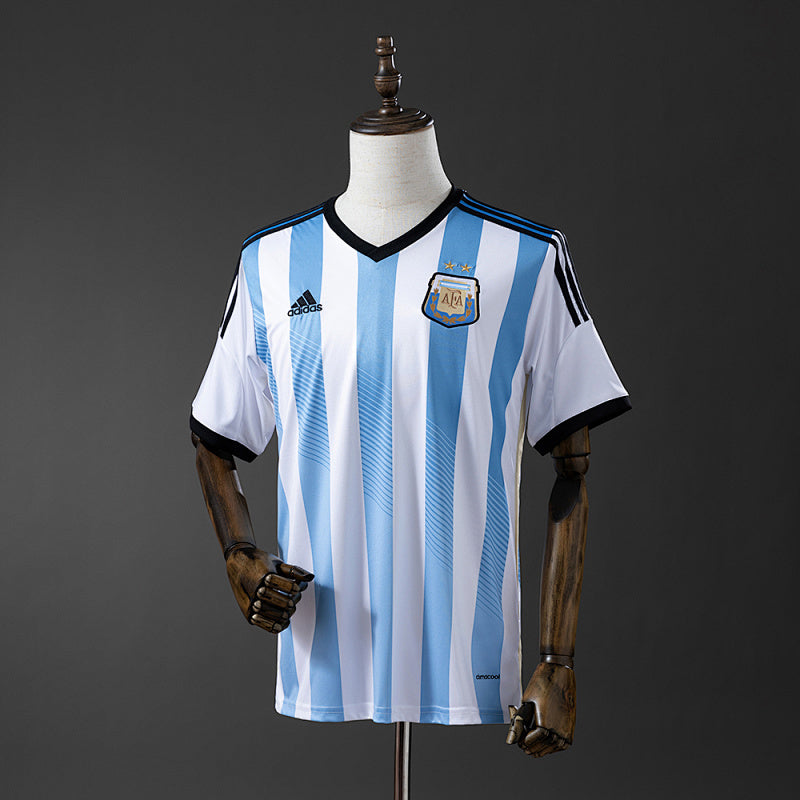 Retro 2014 Argentina Home Jersey Fan Version