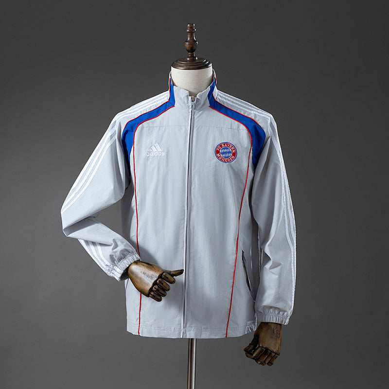Bayern Munich Windbreaker - Light Grey