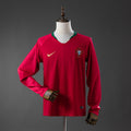 Portugal 2018 Home Long-Sleeved Retro Jersey Fan Version