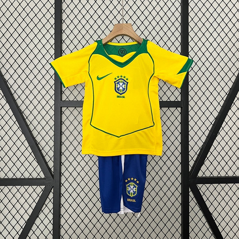 Kids Brazil 2004 Home Jersey Fan Version