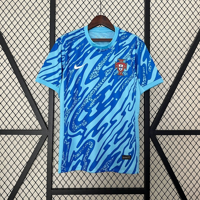 2024 Portugal Goalkeeper Blue Fan Version