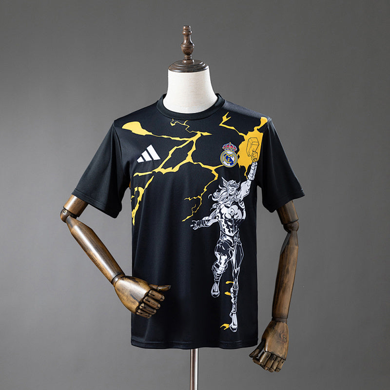 Real Madrid 2025/26 Avengers - Pre-Match(Black) Jersey