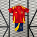 2024 Kids Kit Spain Home Jersey Fan Version