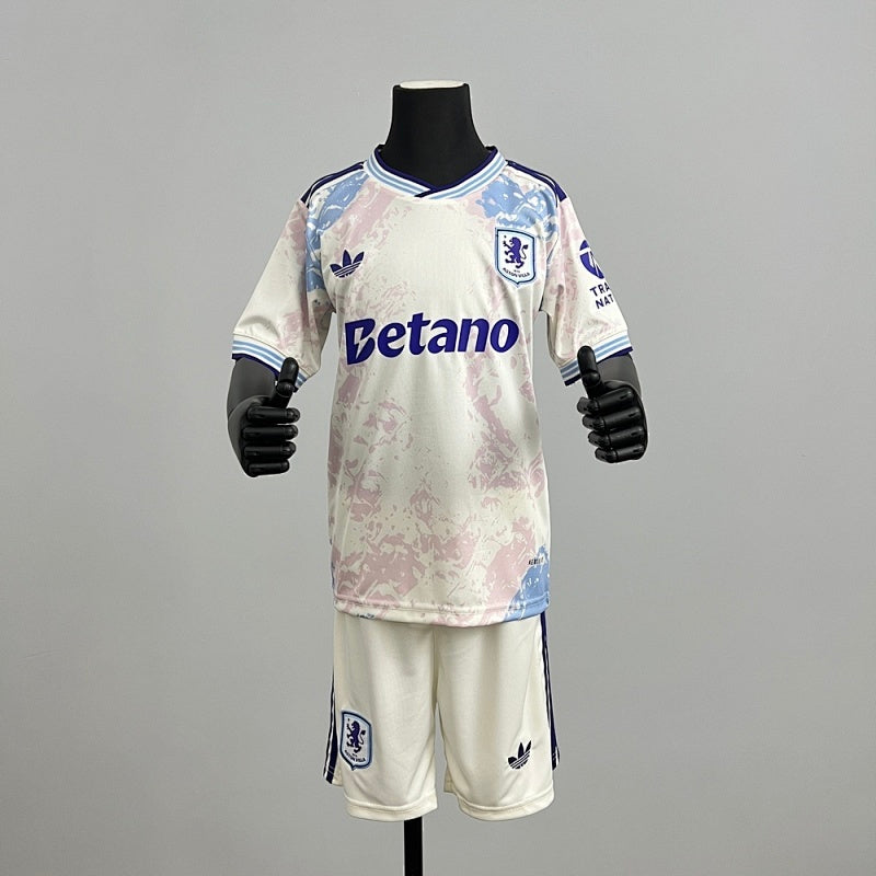 2025/26 Aston Villa Third Away Jersey Kit Kids Fan Version
