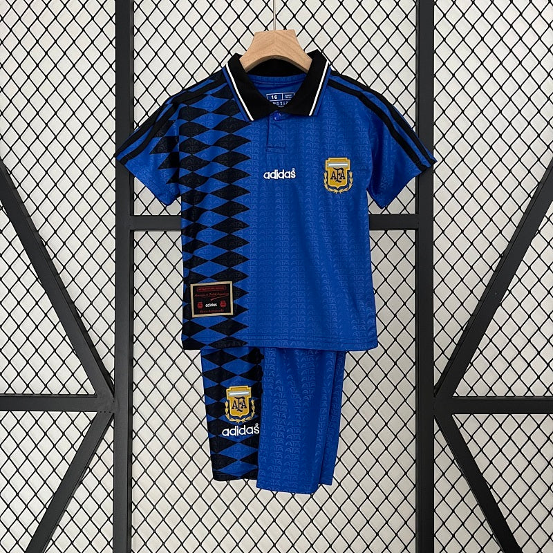 Kids Argentina 1994 Away Jersey Kit