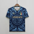 2022 Italy x Versace Blue Jersey Fan Version