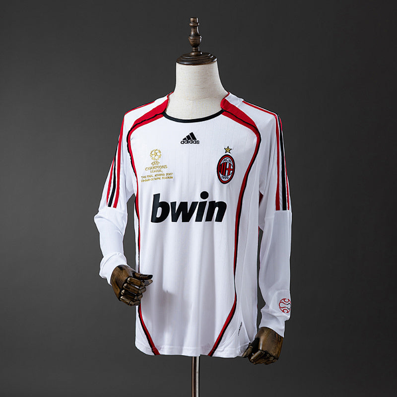 Retro Long Sleeve AC Milan 2006/07 Away Jersey Fan Version