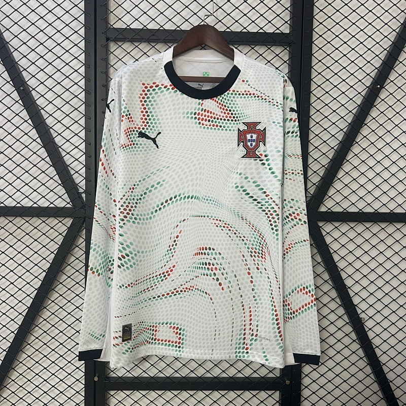 2025 Long Sleeve Portugal Away Jersey Fan Version