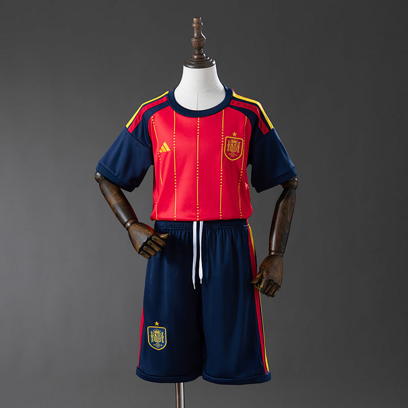 Spain 2026 Home Kids Kit Jersey Fan Version