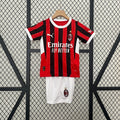 2024/25 Kids AC Milan Home Jersey Kit Fan Version
