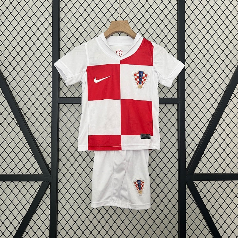 2024 Kids Croatia Home Jersey Kit Fan Version